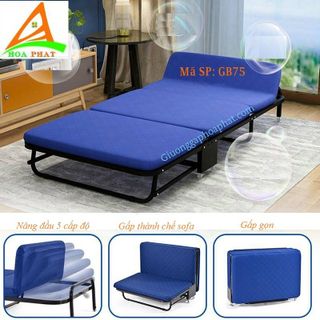 Giường gấp nâng đầu có thể chuyển đổi thành sofa có bánh xe di chuyển