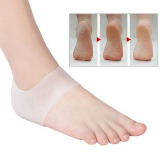 Combo 2 miếng silicon bảo vệ gót chân màu da trắng