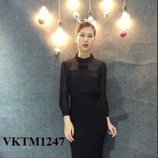 sơ mi phối ren