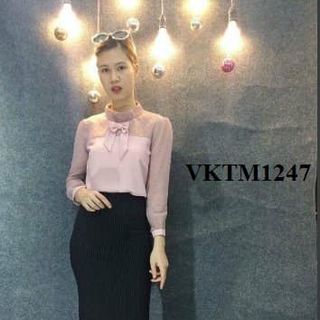 sơ mi phối ren