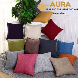 GỐI TỰA LƯNG AURA TRƠN 1 MÀU