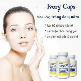 Ivory Caps viên uống trắng da giảm nám tàn nhang 1 của Mỹ