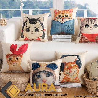 GỐI TỰA LƯNG HÌNH MÈO XINH giá sỉ