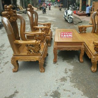Bộ bàn ghế Bộ bàn ghế đồng kỵ nghê đỉnh