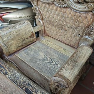 Bộ bàn ghế đồng kỵ kiểu hoàng gia gỗ mun đuôi công