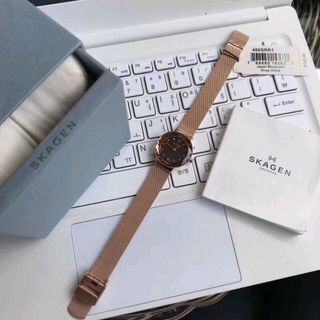 Skagen nữ dây luoi máy Nhật full box