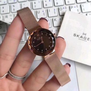Skagen nữ dây luoi máy Nhật full box