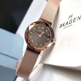 Skagen nữ dây luoi máy Nhật full box