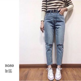 QUẦN BAGGY JEAN RÁCH