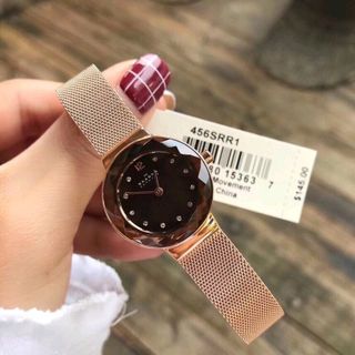 Skagen nữ dây luoi máy Nhật full box