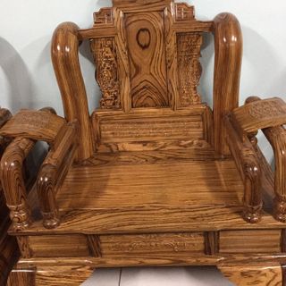 Bộ Bàn Ghế Giả Cổ Tần Thủy Hoàng gỗ mun nam phi tay 12