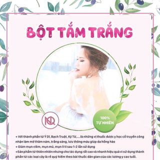 bột tắm trắng