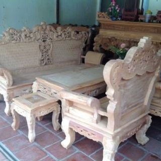 Bộ bàn ghế hoàng gia gỗ gõ đỏ