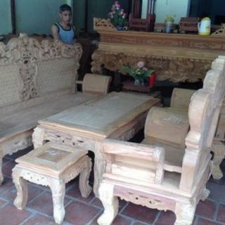 Bộ bàn ghế hoàng gia gỗ gõ đỏ