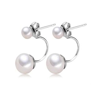 Hoa tai bạc 925 ngọc trai tự nhiên