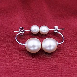 Hoa tai bạc 925 ngọc trai tự nhiên
