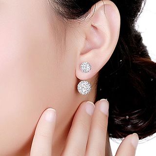 Hoa tai bạc 925 đính đá CZ