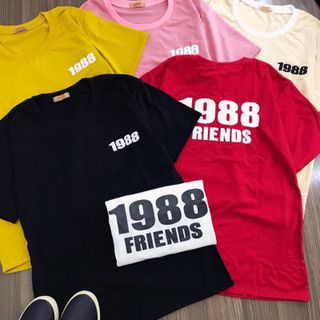 Phông rộng teen 1988 Chất liệu thun cotton 4c