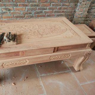 Bộ bàn ghế minh quốc voi gỗ hương đá
