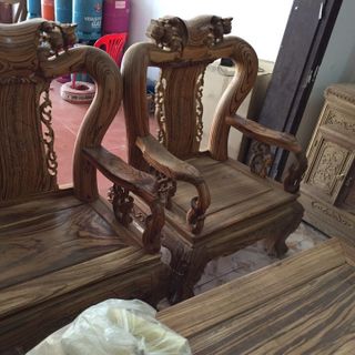 Bộ Bàn Ghế Minh Đào Gỗ Mun Hoa Mun nam phi