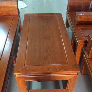 Bộ bàn ghế âu á hộp - gỗ sồi nga - Loại 2m2 và 2m4
