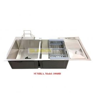 Chậu rửa Inox Sumika 10048B chậu đúc chậu rữa chén chậu rửa bát chậu inox chậu inox 304 chậu chén chậu chén chậu chén giá rẽ chậu chậu đúc giá sỉ