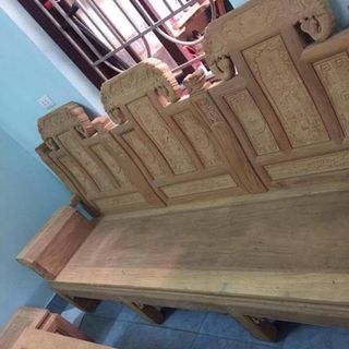 Bộ bàn ghế âu á kiểu như ý tay hộp gỗ bộ 2m2 và bộ 2m4
