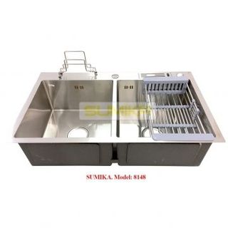 Chậu rửa Inox Sumika 8148 chậu đúc chậu rữa chén chậu rửa bát chậu inox chậu inox 304 chậu chén chậu chén chậu chén giá rẽ chậu chậu đúc giá sỉ