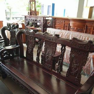 Bộ bàn ghế triện gỗ gụ