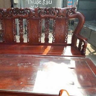 Bộ Bàn Ghế phòng khách kiểu Chim Đào Gỗ Hương Vân