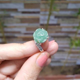 Nhẫn hoa mẫu đơn bọc bạc - MSP 315