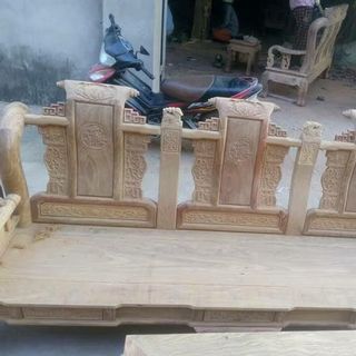 Bộ bàn ghế giả cổ tần thủy hoàng gỗ hương vân