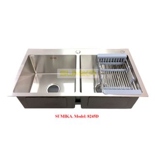 Chậu rửa Inox Sumika 8245D chậu chén chậu inox chậu rửa bát chau chen chậu đúc chậu rữa chén chậu rửa bát chậu inox chậu inox 304 chậu chén chậu chén chậu chén giá rẽ chậu chậu đúc giá sỉ