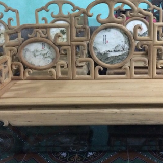 Bộ Bàn Ghế Guột Móc Mỏ Khảm Đá Gỗ Gụ
