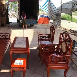 Bộ Bàn Ghế Guột Móc Mỏ Khảm Đá Gỗ Gụ