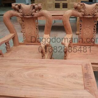 Bộ bàn ghế minh quốc đào gỗ hương đá