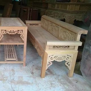 Bộ Bàn Ghế Trường Kỷ Gỗ Gụ