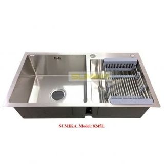 Chậu rửa Inox Sumika 8245L chậu đúc chậu rữa chén chậu rửa bát chậu inox chậu inox 304 chậu chén chậu chén chậu chén giá rẽ chậu chậu đúc giá sỉ