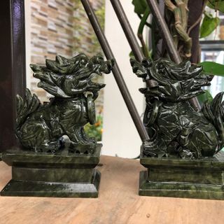 Tỳ hưu hoá rồng đá lam Ngọc - MSP 318