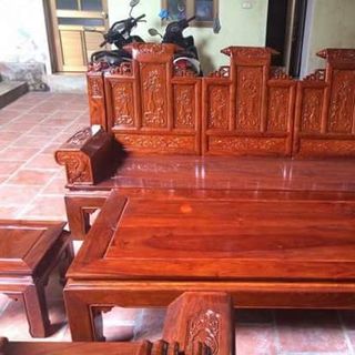 Bộ bàn ghế âu á kiểu cuốn thư tay hộp bộ 2m2 và bộ 2m4
