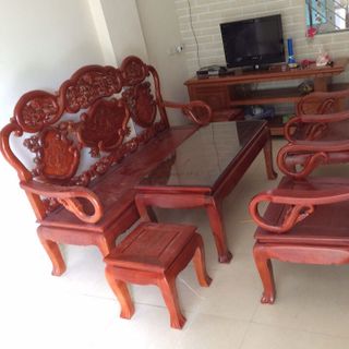 Bộ bàn ghế giả cổ guột gỗ gụ