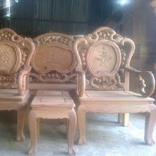 Bộ bàn ghế giả cổ guột gỗ gụ