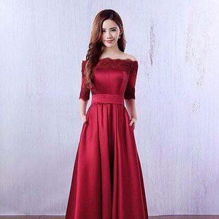 ĐẦM MAXI XẾP LI VIỀN REN