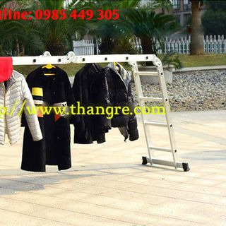 Thang nhôm gấp 4 đa năng Nikita cao 47m