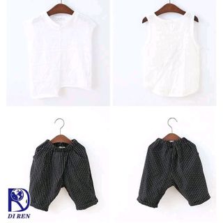 bộ sơ mi trắng cho bé trai có kèm hình