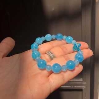 Vòng tay đá aquar có thánh giá - MSP 353