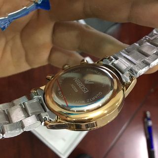 Đồng hồ nam NIBOSI 1985 Dây demi mặt đen