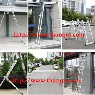 Thang nhôm gấp 4 đa năng cao 69m Nikita