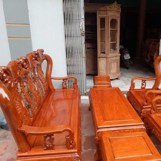 Bộ bàn ghế đồng kỵ quốc đào tay 10 và tay 12