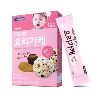 RONG BIỂN THỊT GÀ VÀ HẠT DẺ TRỘN CƠM CHO BÉ BEBECOOK HỘP 4G x 7 GÓI